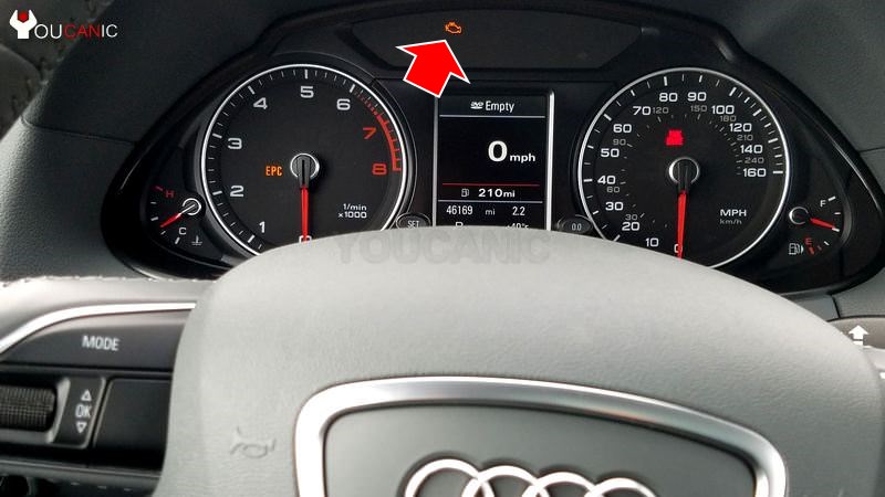 Почему горит мой индикатор проверки двигателя Audi?